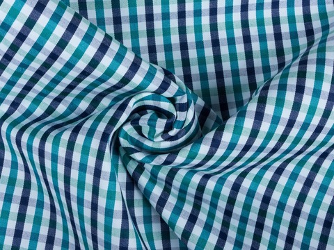 Клетка твил ВЕРИ ЗАРАНО из поликоттона - зеленый-белый