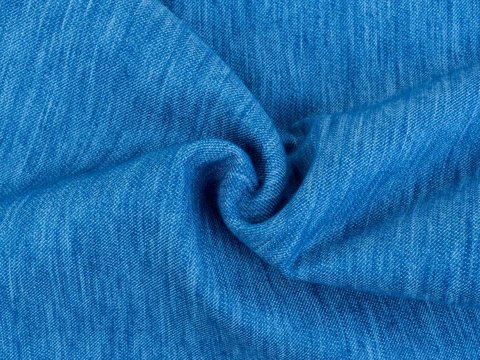 Джинсовая голубая ткань из полиэстера хлопка и лайкры