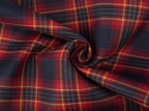 Фланель ХУНГАМА из поликоттона - рыжий коричневый