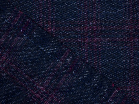 Ткань PRINCE LIBERTY CHK-D01 C001(blue-wine)