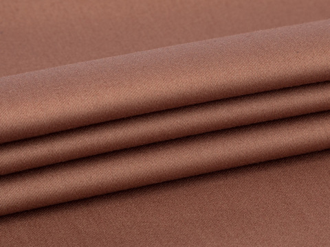 Сатин КРОМПТОН из хлопка - коричневый