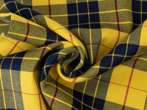 Шотландка стрейч ТРАСТКОТ - желтый-черный