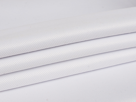 Саржа KOOLTEX белого цвета из хлопка и култекса