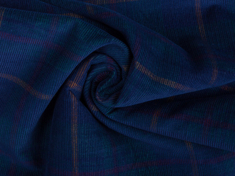 Ткань LUX VELVET CHK-D42 C001(blue-green)