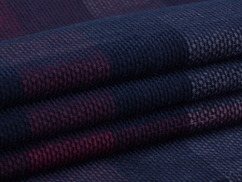 Ткань LUX VELVET CHK-D90 C001(black-red)