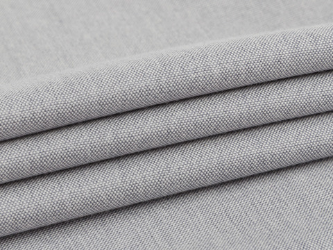 Серая ткань оксфорд из хлопка и полиэстера