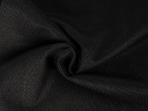 Саржа KOOLTEX чёрного цвета из хлопка и култекса