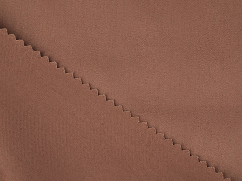 Сатин КРОМПТОН из хлопка - коричневый