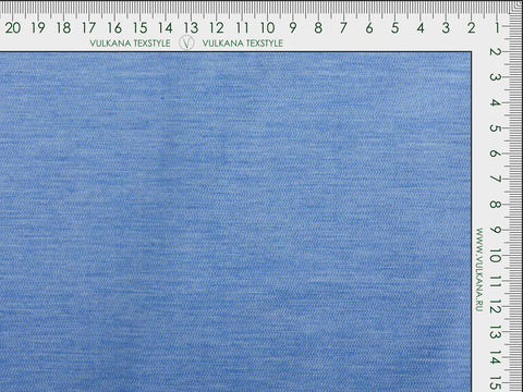 Вельвет нежно-голубого цвета из хлопка и лайкры