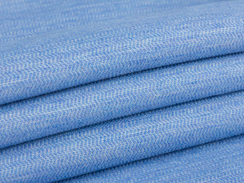 Вельвет нежно-голубого цвета из хлопка и лайкры