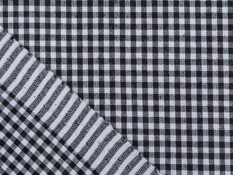 Ткань UNI CHECK SML-2 BLACK