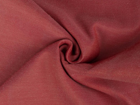 Твил двухсторонний из поликоттона - черно-красный