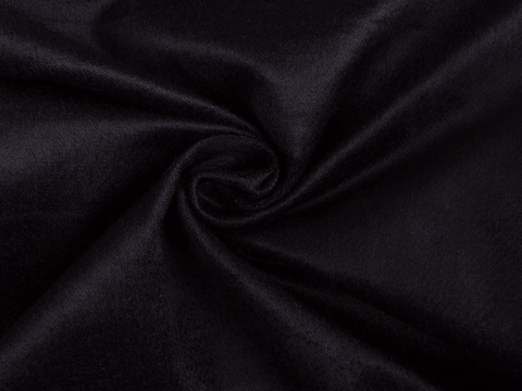 Вельвет благородного чёрного цвета из хлопка и лайкры