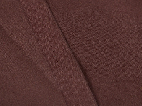 Поплин шоколадного цвета из хлопка и полиэстера