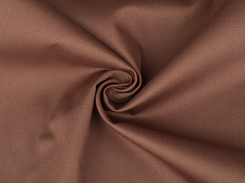 Сатин КРОМПТОН из хлопка - коричневый