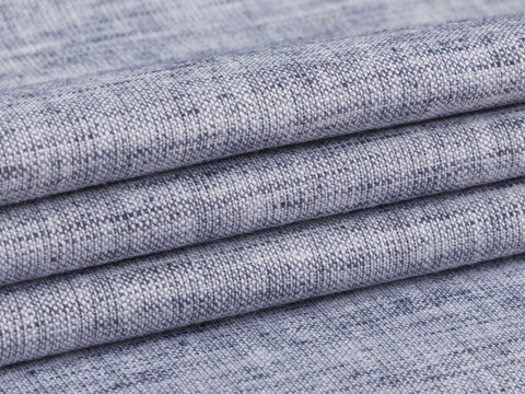 Пестротканая синяя ткань из полиэстера и хлопка