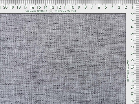 Пестротканая чёрно-серая ткань из полиэстера и хлопка