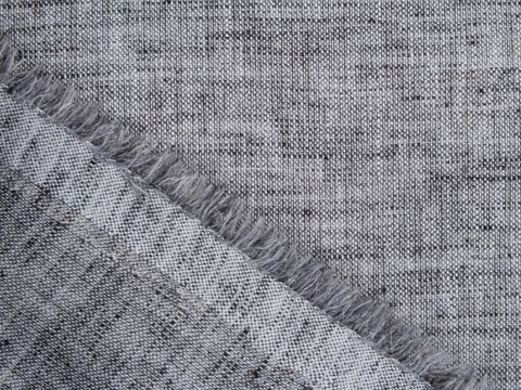 Пестротканая чёрно-серая ткань из полиэстера и хлопка