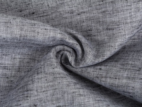 Пестротканая чёрно-серая ткань из полиэстера и хлопка