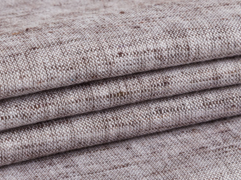 Пестротканая коричневая ткань из полиэстера и хлопка