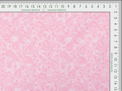 Розовая ткань с цветочным принтом хлопок