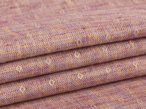 Ткань добби мягкого бордового цвета из полиэстера и хлопка