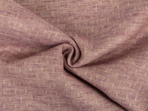 Ткань добби мягкого бордового цвета из полиэстера и хлопка