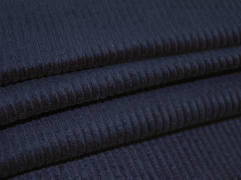 Вельвет насыщенного синего цвета из хлопка