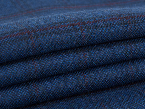 Ткань TWEED LIFE CHK-D49 C001(blue)