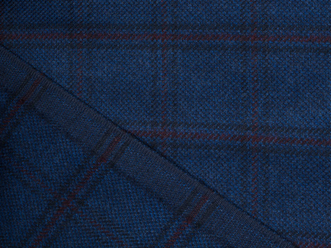 Ткань TWEED LIFE CHK-D49 C001(blue)