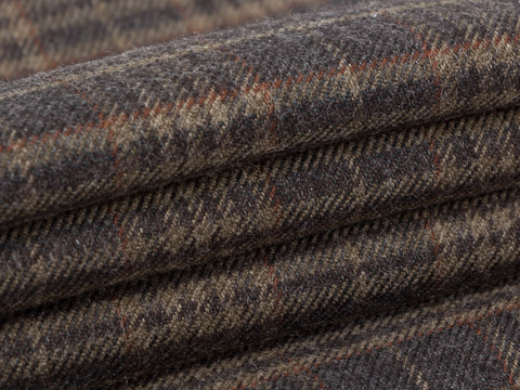 Ткань TWEED LIFE CHK-D04 C001(brown-tan)