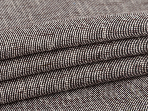 Пестротканая ткань кофейного цвета из полиэстера хлопка и лайкры