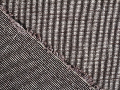 Пестротканая ткань кофейного цвета из полиэстера хлопка и лайкры