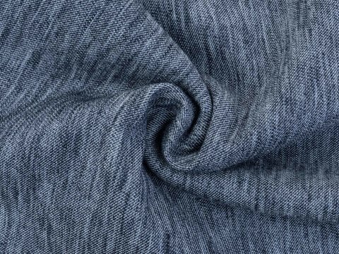 Джинсовая ткань чёрно-серого цвета из полиэстера хлопка и лайкры