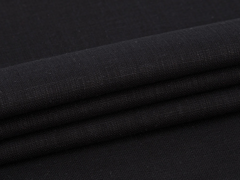 Имитация льна СЕШН ЛИНЕН из хлопка - черный