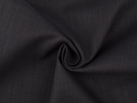 Имитация льна СЕШН ЛИНЕН из хлопка - черный