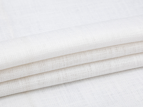 Имитация льна ШЕЙЛ из хлопка - белый