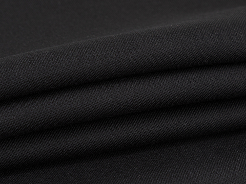 Твил полушерсть ЛАНА ЛЮКС - черный