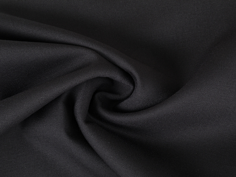 Твил полушерсть ЛАНА ЛЮКС - черный
