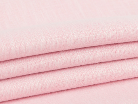 Розовая ткань из полиэстера и хлопка
