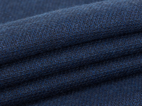 Ткань Оксфорд насыщенного синего цвета из полиэстера вискозы и лайкры