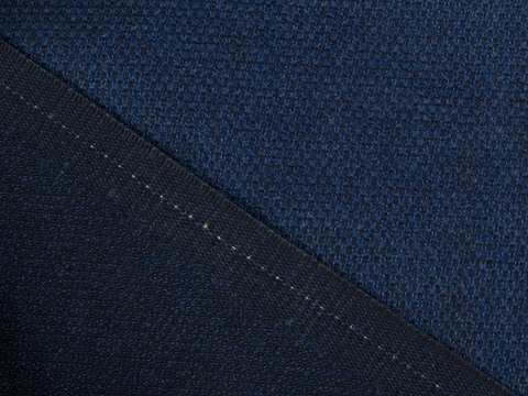 Ткань Оксфорд насыщенного синего цвета из полиэстера вискозы и лайкры