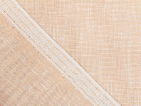 Имитация льна ВОГ из поликоттона - бежевый