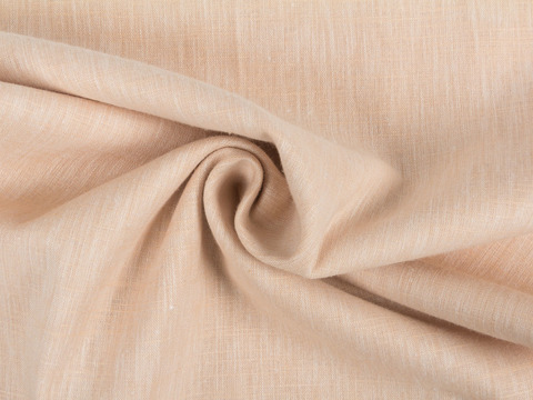 Имитация льна ВОГ из поликоттона - бежевый