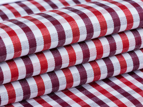 Клетка твил ВЕРИ ЗАРАНО из поликоттона - красный-розовый