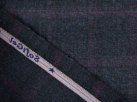 Ткань MILAN CHK-D54 C002(grey-wine)