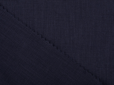 Имитация льна ШЕЙЛ из хлопка - синий