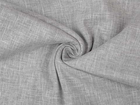 Пестротканая плотная ткань светло-серого цвета из полиэстера и хлопка