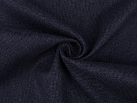 Имитация льна ШЕЙЛ из хлопка - синий