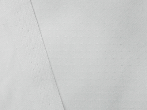 Белая ткань добби из полиэстера и хлопка